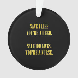 Adorno Enfermeras divertidas salvan vidas del Chiste