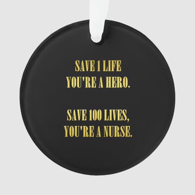 Adorno Enfermeras divertidas salvan vidas del Chiste (Anverso)