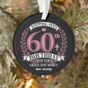 Adorno Entrando en Mi cumpleaños número 60 con la gracia