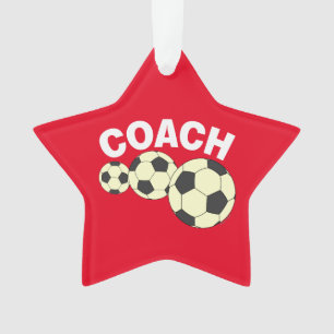 Adorno Entrenador 3 bolas de fútbol