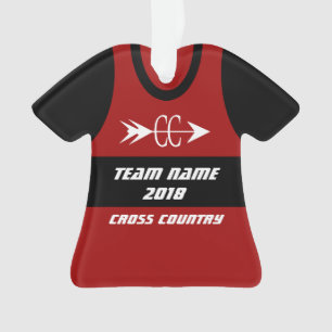 Adorno Equipo de campo cruzado que ejecuta camiseta
