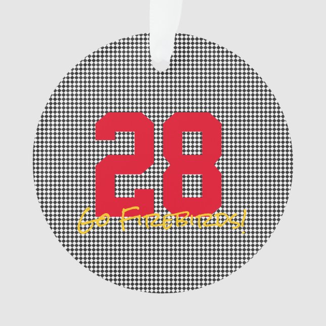 Adorno Equipo Deportivo Número Nickname Reproductor Fans  (Anverso)