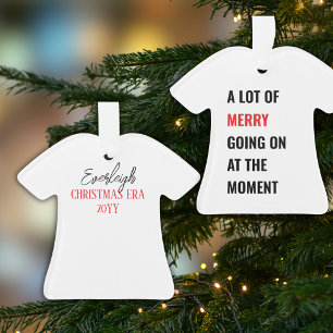Adorno Era de Navidad Un Montón de Alegría Personalizado