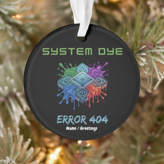 Adorno Error de tinte del sistema 404 Fallo técnico Gráfi (Árbol)