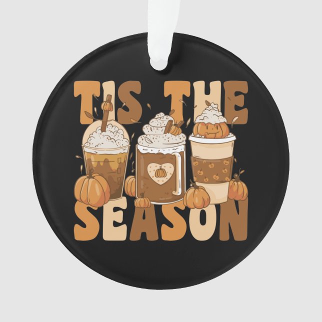 Adorno Es el café de calabaza Groovy de temporada con cos (Anverso)