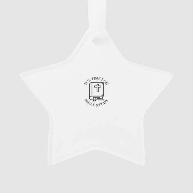 Adorno Es hora de estudiar la Biblia (Anverso)