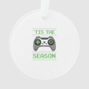 Adorno Es La Temporada Videojuegos Navidad Xmas Jugador