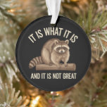Adorno Es lo que es y no es una gran Navidad<br><div class="desc">Es lo que es y no es gran Navidad Meme de Racoon</div>