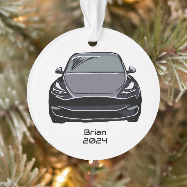 Adorno Esbozo de dibujo de la mano gris del SUV del vehíc (Árbol)