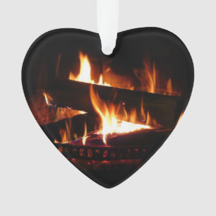 Adorno Escena de invierno cálido con chimenea para fotogr