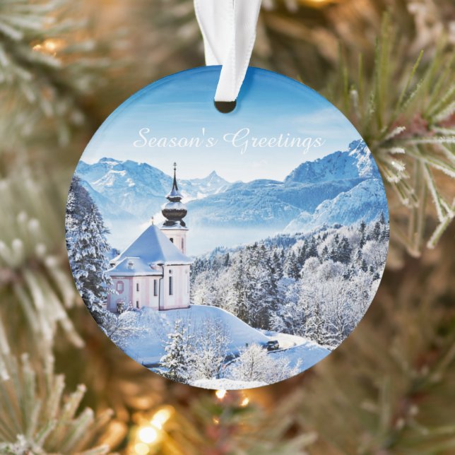 Adorno Escena de invierno personalizada  (Árbol)