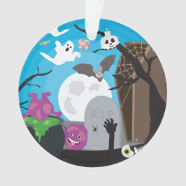 Adorno Escena del Monstruo de Halloween