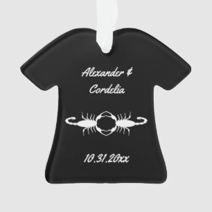 Adorno Escorpiones de Boda Blancos Góticos Personalizados