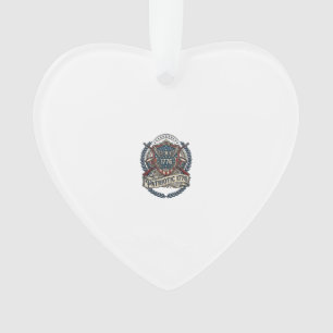 Adorno Escudo de batalla patriótico 1776 Símbolo inspirad