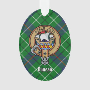Adorno Escudo del Clan Duncan sobre Tartán