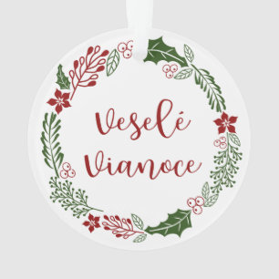 Adorno Eslovaco Feliz Navidad, Veselé Vianoce