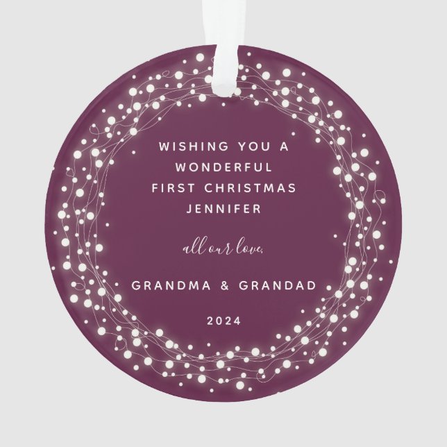 Adorno Esparkling ilumina la primera foto navideña del be (Reverso)