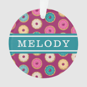 Adorno Espectacular patrón de castaño en morado