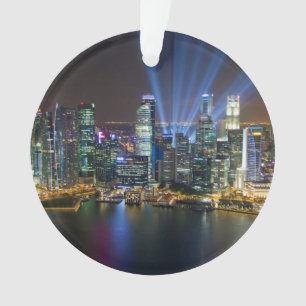 Adorno Espectáculo de luces en el centro de Singapur
