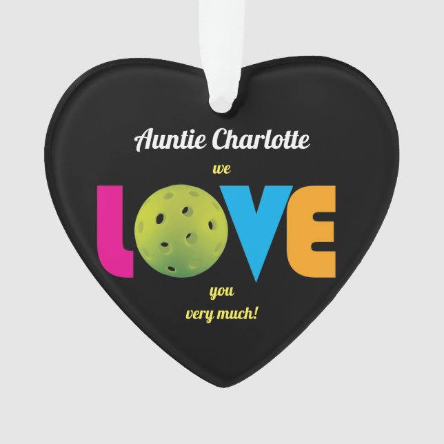 Adorno Espectro de amor impresionante, texto personalizad (Anverso)