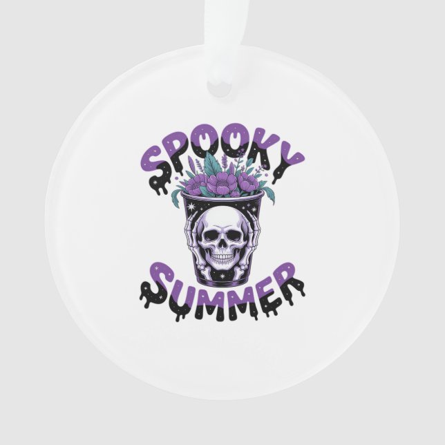 Adorno Espléndido verano Skeletonsummerween (Anverso)