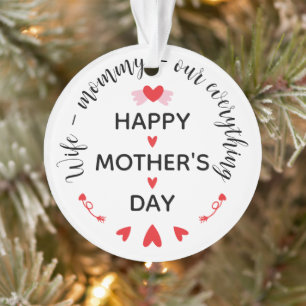 Adorno Esposa Mami Nuestro Todo Dulce Día de la Madre