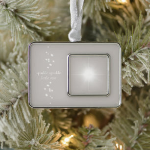 Adorno Espumoso Estrella Pequeña Estrella Plata Gris Star