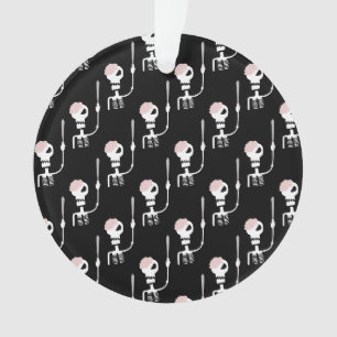 Adorno esqueleto de Halloween con una espada