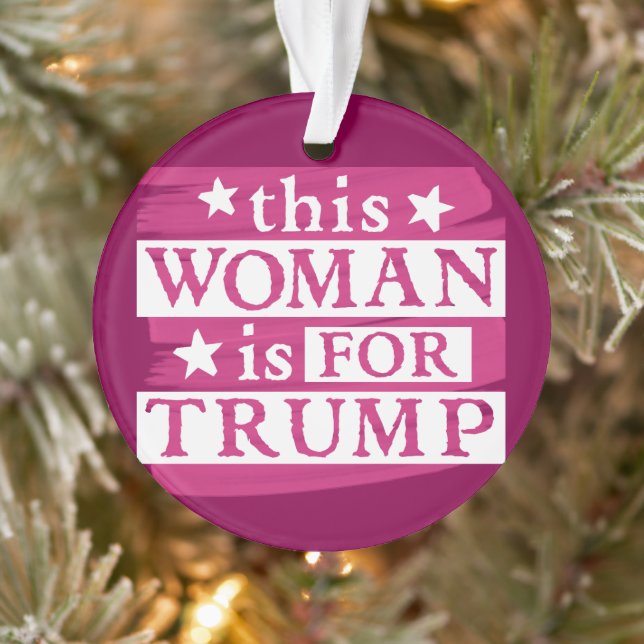 Adorno esta mujer es para Trump Ornament (Árbol)