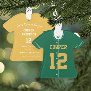 Adorno Estadísticas de los jugadores de Jersey de beisbol