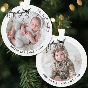 Adorno Estadísticas Personalizadas de Bebé Mi Primera Nav