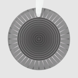 Adorno Estallido geométrico moderno - Gris hematita oscur