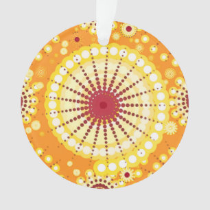 Adorno Estallidos y ruedas de pinza, azafrán y lluvias