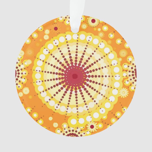 Adorno Estallidos y ruedas de pinza, azafrán y lluvias (Anverso)