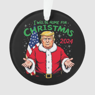 Adorno Estaré en casa para las celebraciones de Navidades