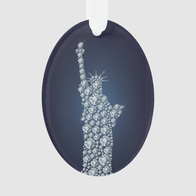 Adorno Estatua de la Libertad Bling (Anverso)