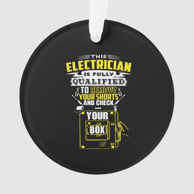 Adorno Este electricista está completamente cualificado (Anverso)