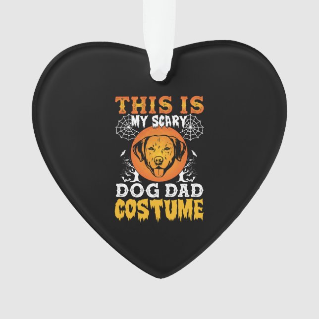 Adorno Este es mi disfraz de papá de perro asustado (Anverso)