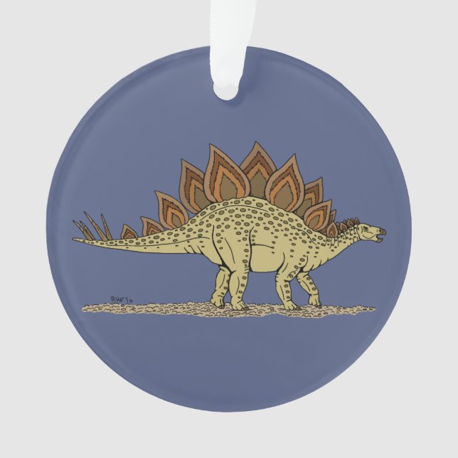 Adorno Estegosaurio de Dinosaurio Jurásico (Anverso)