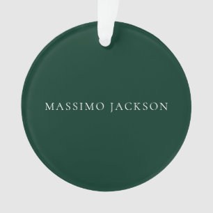 Adorno Estética moderna minimalista verde oscuro