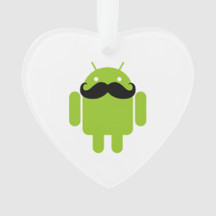 Adorno Estilo caprichoso del bigote del robot androide