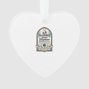 Adorno Estilo de Certificado de Bautismo de Jesús Certifi