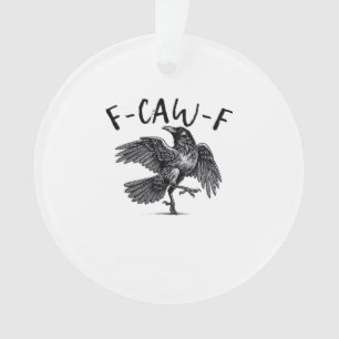 Adorno Estilo Retro Clásico Cuervo F Caw F