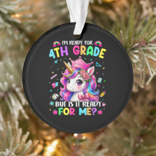 Adorno Estoy listo para el unicornio de 4to grado primer