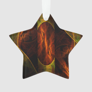 Adorno Estrella acrílica de arte abstracto de la jungla d