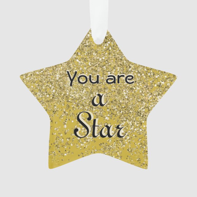 Adorno Estrella de la Esperanza Esparkly 2 (Anverso)