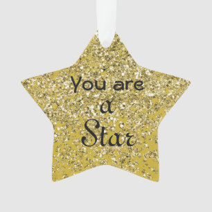 Adorno Estrella de la Esperanza Sparkly