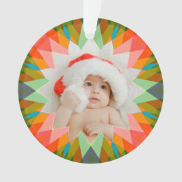 Adorno Estrella de Navidad personalizada rosa verde regal