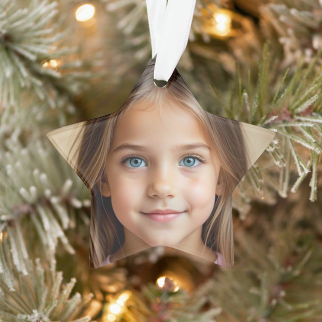Adorno Estrella de Navidades de fotos divertidas personal (Árbol)