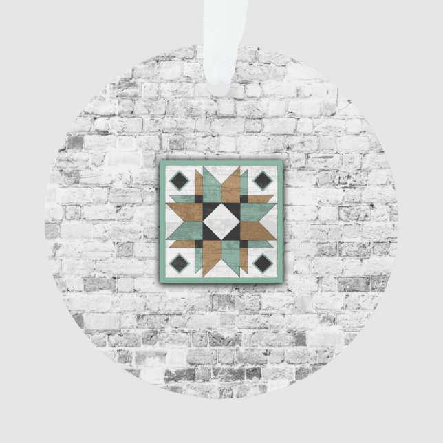 Adorno Estrella del tejido del granero 9 (Anverso)